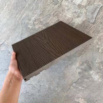 Ступень TimberTex 3D ДПК 320х23х3000 Венге микс Полнотелая